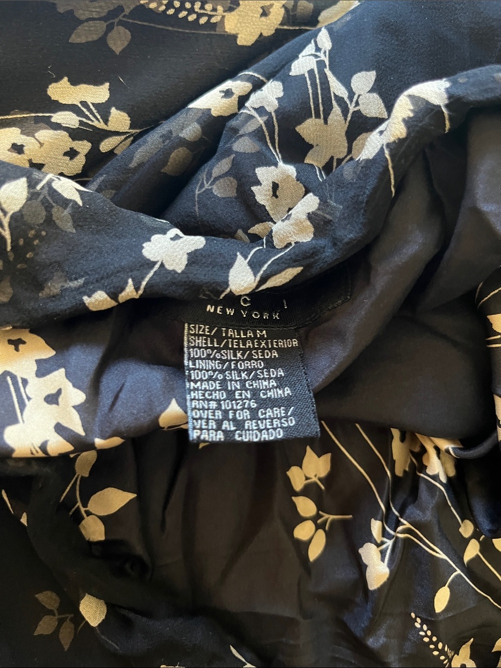ECI Black Midi Skirt with White Floral Print - Picture 8 of 9